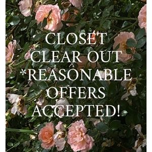 Closet clear out - reasonable offers accepted!